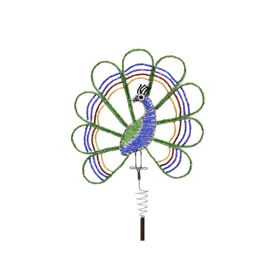 Peacock Garden Stake (Set of 3)