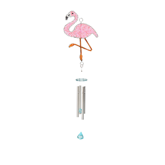 Flamingo Wind Chime, Sm  (Set of 3)