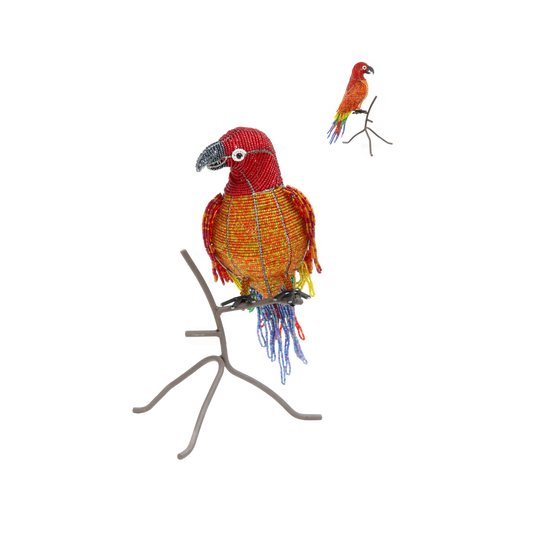 Parrot on Perch, Red (1 Piece)