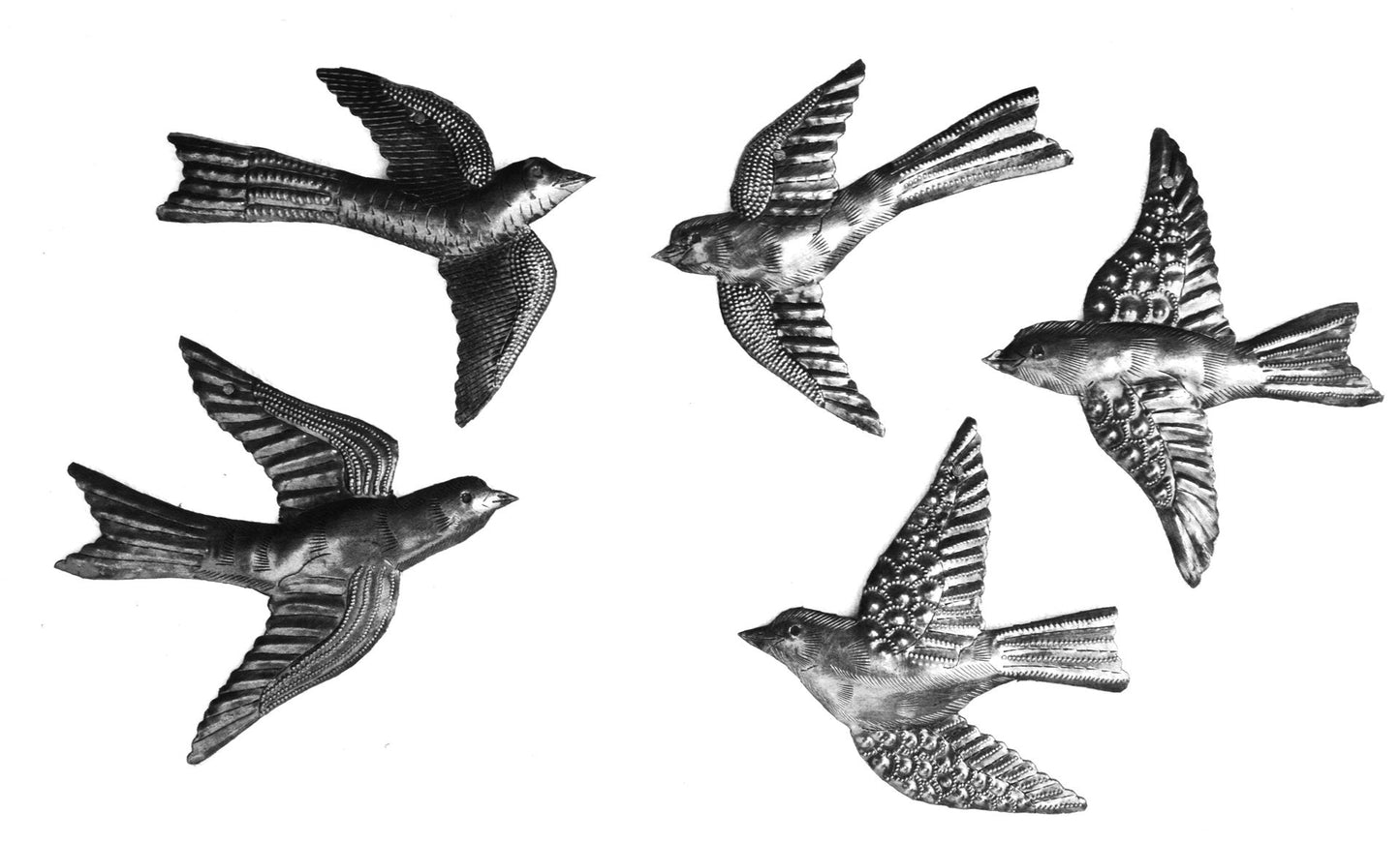 Small Flock of Birds (Set of 5)